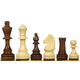 Lesene šahovske figure Staunton 4 višina Kralja 78mm