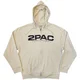 2Pac Logo & Black Portrait (Back Print) Sand XL Kapuco
