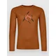 Ortovox 185 Merino Mtn Cutout Base Layer Top bristle brown