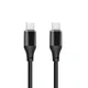 XO Kabl USB-C na USB-C NB-Q291B, 60W, 1m, Crni (ojačani pleteni)