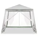 WOWO Garden Gazebo 3X3m - Bel komercialni vrtni šotor 3X3m za zabave