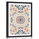 Plakat s paspartujem edinstveni etno vzorec - 40x60 silver
