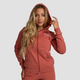 GymBeam Ženska dukserica Limitless Zip Up Cinnamon