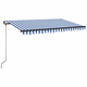 Tenda na ručno uvlačenje 400 x 350 cm plavo-bijela