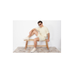 Trendyol Ecru Premium Oversize Crew Neck Short Sleeve Textured Ottoman T-Shirt