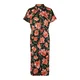 VERO MODA Dolga srajca VMLILLIAN temno zelena / rosé / melona / črna
