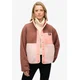 Superdry & Co Jopa iz flisa rjava/roza/pastelno roza
