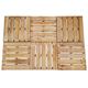 vidaXL Pločice za trijem 6 kom 50 x 50 cm drvene smeđe