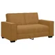 Vidaxl Dvosed kavč rjav 160x78x84 cm žamet