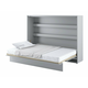Zidni krevet Concept Pro Lenart AH115 (Siva) Bračni, Siva, 140x200, Laminirani iveral, Basi a doghePodnice za krevet, 168x211x157cm
