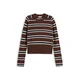 TOMMY HILFIGER Pulover rjava/črna/bela
