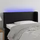 Vidaxl vidaXL LED vzglavje postelje črno 93x16x78/88 cm umetno usnje