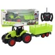 RC traktor na daljinsko upravljanje s prikolico 1:16 zelene barve