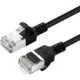 shumee Microconnect V-FTP6A0015S tanek črn omrežni kabel 0,15 m Cat6a U/FTP