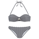 JETTE Bikini  črna / bela