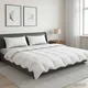 Odeja FULDA 200 x 240 cm Poletje 100 GSM 90% gosje puhovje Bela