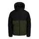 JACK & JONES Zimska jakna JJEBECKS oliva / črna