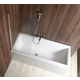 Zaslon za kad VILMA, 600 mm, kromast/lev/steklo BRICK - 6.00 - 24 - Aqualine - 60.00 - Odprtina obložena s ploščicami - 60x140 - 1400.00