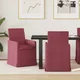 vidaXL Jedilni stoli 2 pcs vinsko rdeča 57 x 67 x 95 cm blago