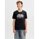 Jack & Jones Junior Majica greige/črna/bela