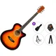 Pasadena PGC-10 Premium SET Vintage Sunburst Akustična kitara Jumbo