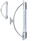 shumee Okenski termometer, zunanji, vrtni, balkonski, okenski termometer, srebrn