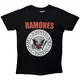 Ramones Hey Ho Red Block Text (Carbon Back Print) Black M Majica