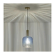 Luster na sajli TOPAZ 1xE27/15W/230V plava/dimljena prečnik 20 cm