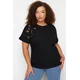 Trendyol Curve Ženska majica Tbbss24Bf00055, Crna