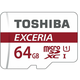 TOSHIBA spominska microSDXC kartica EXCERIA M302 64GB Class 10, UHS-I + adapter