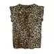 VERO MODA Bluza VMJOSIE rjava / svetlo siva / črna