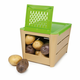 Rjavo-zelena škatla za shranjevanje krompirja Snip potato