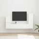 vidaXL Komplet TV omaric 4 pcs Bela Konstruiran les