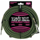 Ernie Ball 18 Braided Straight Angle Black/Green