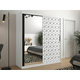 Garderoba Hartford 289 Bijela, Crna, 200x180x62cm, Porte guardarobaVrata garderobe: Klizna vrata