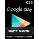 Google Play Gift Card 25 EUR Europe vrijednostnica