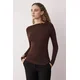 Trendyol Milla ženska bluza Tpraw25Bz00018, braon