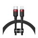 Kabel BASEUS Cafule, USB-C - lightning, 1m