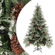 VIDAXL božićno drvce sa šiškama (PVC i PE), 120cm