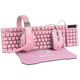 MARVO Gaming Set CM370 Pink, Tastatura, Miš, Slušalice, Podloga za miša