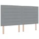 Vidaxl LED Box Spring Postelja Svetlo siva 180 x 200 cm blago