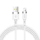 Joyroom podatkovni kabel USB-A/Lightning 2.4A 1.2m - bel