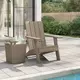 Vidaxl vidaXL Vrtni stol Adirondack svetlo rjav 75x88,5x89,5 cm