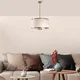 Opviq Luster Way-11650, 50x50x84 cm, 3xE27, Zlatna