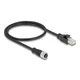 Delock DeLOCK M12 Adapter Kabel D-coded 4-pin na RJ45 moški, 50 cm