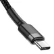 BASEUS CATKLF-GG1 USB-C 60W 1m sivo-črni kabel za kable