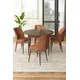 Hanah Home Set Trpezarijski sto i 4 stolice, Terakota