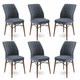 Woody Fashion Chair Set (6 Pieces) Flex - Fume, Brown