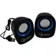 SPK-111 ** Gembird Stereo zvucnici Blue/black, 2 x 3W RMS USB pwr, 3.5mm kutija sa prozorom (399)