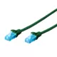 CAT 5e U-UTP patch cord, PVC AWG 26/7, length 3 m, color green